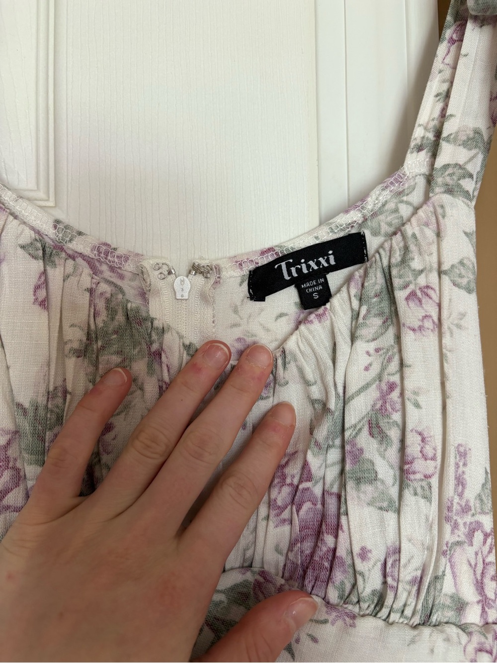 Trixxi Purple Floral Garden Maxi Dress - Picture 2 of 5